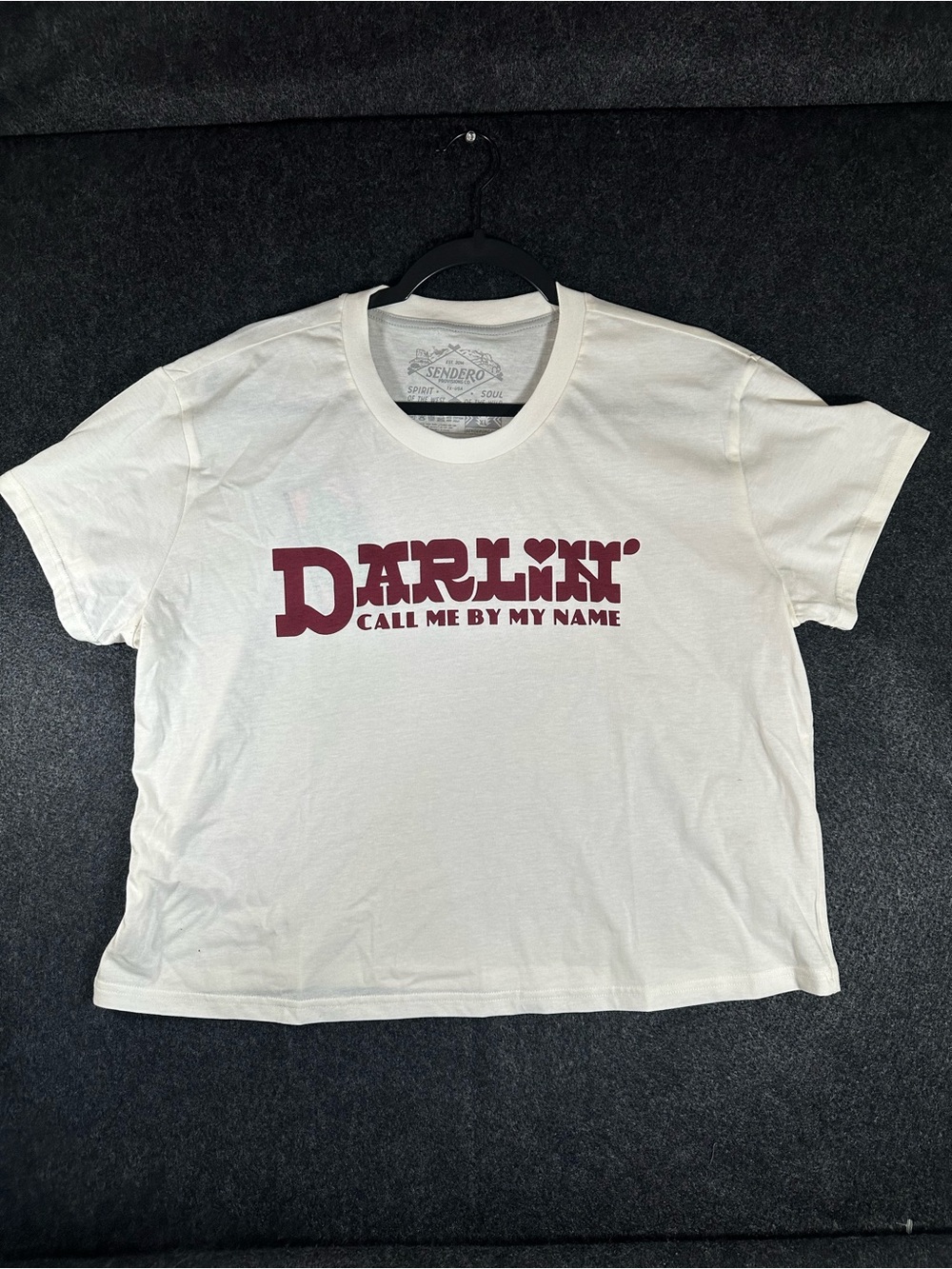 Sendero Provisions Co. Darlin' Graphic Cropped T-Shirt Womens XL